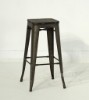 Picture of TOLIX Replica Bar Stool  Rustic Elm Seat *6 colors - Yellow-29.5 Inches
