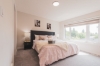 Picture of POOLE Upholstered Bed Frame in Double/Queen/King Size (Dark Grey)
