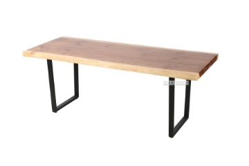Picture of TASMAN Solid NZ Pine Wood 63"/71"/79"/87"/95" Dining Table (Live Edge)