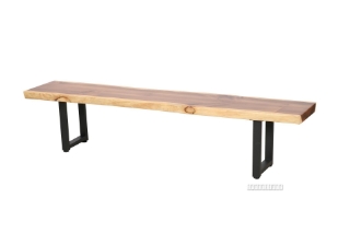 Picture of TASMAN Solid NZ Pine Bench (Live Edge) - 63"