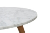 Picture of COPENHAGEN Solid Oak D19.7" Round Marble Coffee Table 