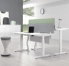 Picture of UP1 Straight Adjustable Desk Frame (White/Black)