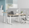 Picture of UP1 Straight Adjustable Desk Frame (White/Black)