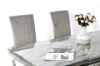 Picture of AITKEN 160 Marble Top Stainless 7PC Dining Set- Dark Grey