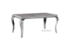 Picture of AITKEN 160 Marble Top Stainless 7PC Dining Set- Dark Grey