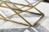 Picture of DIAMOND 120 Glass Top Coffee Table (Golden Stainless Steel Frame)