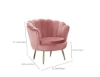 Picture of EVELYN Curved Flared Armchair - Pink