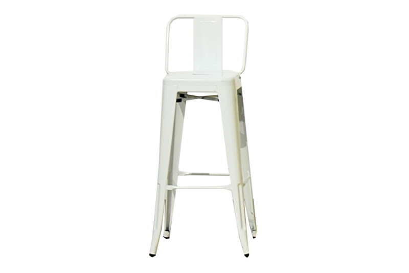 Picture of TOLIX Replica Bar Stool Seat H76 with Back - White