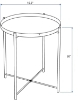 Picture of SASAKI Side Table with Removable Tray (Black)