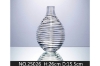 Picture of Medium Gold and Clear BOTTLE Vase - #25026
