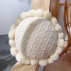 Picture of ROUND HAND-KNITTED Tassel Cushion with Inner (Dia 19.6")