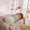 Picture of ROUND HAND-KNITTED TASSEL CUSHION WITH INNER (Dia 19.6") - PINK