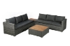 Picture of CONNERY Aluminum Frame Outdoor Sectional Sofa Set with Coffee Table & Corner Table