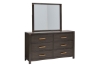 Picture of GLINDA 6-Drawer Dresser with Mirror (Grey)