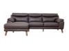 Picture of ANVIL 100% Leather Sectional Sofa  (Dark Brown) 