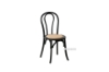 Picture of RAYMON Solid Beech Wood Dining Chair with Rattan Seat (Black)