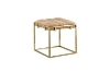 Picture of CANARY Gold Frame Velvet Foot Stool (Beige)