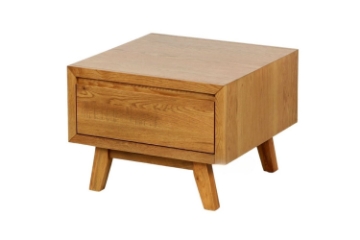 Picture of RETRO 1-Drawer Oak Side Table (Maple)