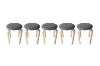 Picture of LOFT Bentwood Stackable Stool (Black & White Pad) - Each