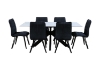 Picture of NOBLE 71" Sintered Stone Top Dining Table (White)