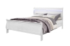 Picture of LOUIS Hevea Wood Bed Frame with LED Lighting Headboard (White) - Queen Size