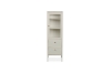 Picture of STARK Steel Frame 1-Door 2-Drawer Accent Glass Display Cabinet (Cream)