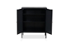 Picture of STARK Steel Frame 2-Mirror Door Cabinet (Black)