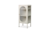 Picture of STARK Steel Frame 1-Arched Door Glass Display Cabinet (Cream)