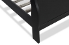 Picture of LOUIS Hevea Wood Bed Frame with LED Lighting Headboard in Queen/Eastern King Sizes (Black) 