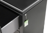 Picture of LOUIS 6-Drawer Hevea Wood Dresser and Mirror with LED Lighting (Black)