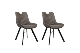 Picture of ATOKA Fabric Dining Chair (Dark Gray) - 2PC in 1 Carton