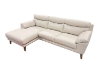 Picture of ANVIL 100% Leather Sectional Sofa (Light Gray)