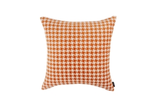 Picture of HOUNDSTOOTH Linen Cushion with Inner (17.7" x 17.7") - Orange