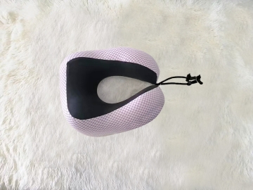 Picture of ENDY Memory Foam U-shape Neck Pillow - Pink Plaid 