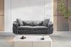 Picture of PIEDMONT Chesterfield Velvet Sofa Range (Grey)