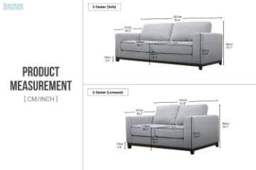 Picture of SIESTA Fabric Sofa Range (Sandstone)