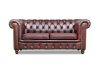 Picture of WILLIFORD 100% Genuine Leather Chesterfield Sofa Range (Maroon)