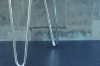 Picture of DAMAR Round Fur Stool with Metal Legs (White)