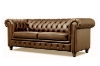 Picture of WILLIFORD 100% Genuine Leather Chesterfield Sofa Range (Tobacco) - Loveseat + Sofa Set