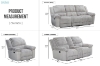 Picture of SELINNA Corduroy Manual Reclining Sofa Range with rocker chair (Mink)