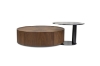 Picture of SKARA Genuine Walnut Veneer Round Nesting Coffee Table