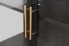 Picture of STARK Steel Frame 35.5"x47" 3-Door Transparent Glass Display Cabinet (Black)