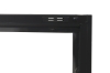 Picture of STARK Steel Frame 35.5"x47" 3-Door Transparent Glass Display Cabinet (Black)