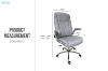 Picture of PERLA Height Adjustable Office Chair (Gray)