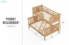 Picture of FORESTER Solid Wood Twin-Double Bunk Bed
