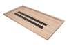 Picture of SYNERGYPLUS Dining Table with Trapezoid Metal Legs (Natural Oak) - 71"x35.5"