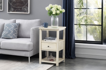 Picture of ELIAN 1-Drawer Side Table (Cream)