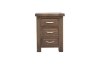 Picture of WESTMINSTER 3-Drawer Solid Oak Bedside Table (Classic Walnut)