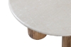 Picture of BLIX D27" Mango Wood Round Coffee Table with Marble Top
