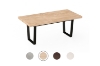 Picture of SYNERGYPLUS Modular Dining System - 63"/71"/78.5" Table Top in 4 Colors with Trapezoid Metal Legs